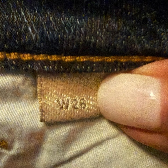 Burberry Brit Denim Shorts W26 Medium Wash Cuffed Stretch Designer Jean Shorts - Picture 6 of 11